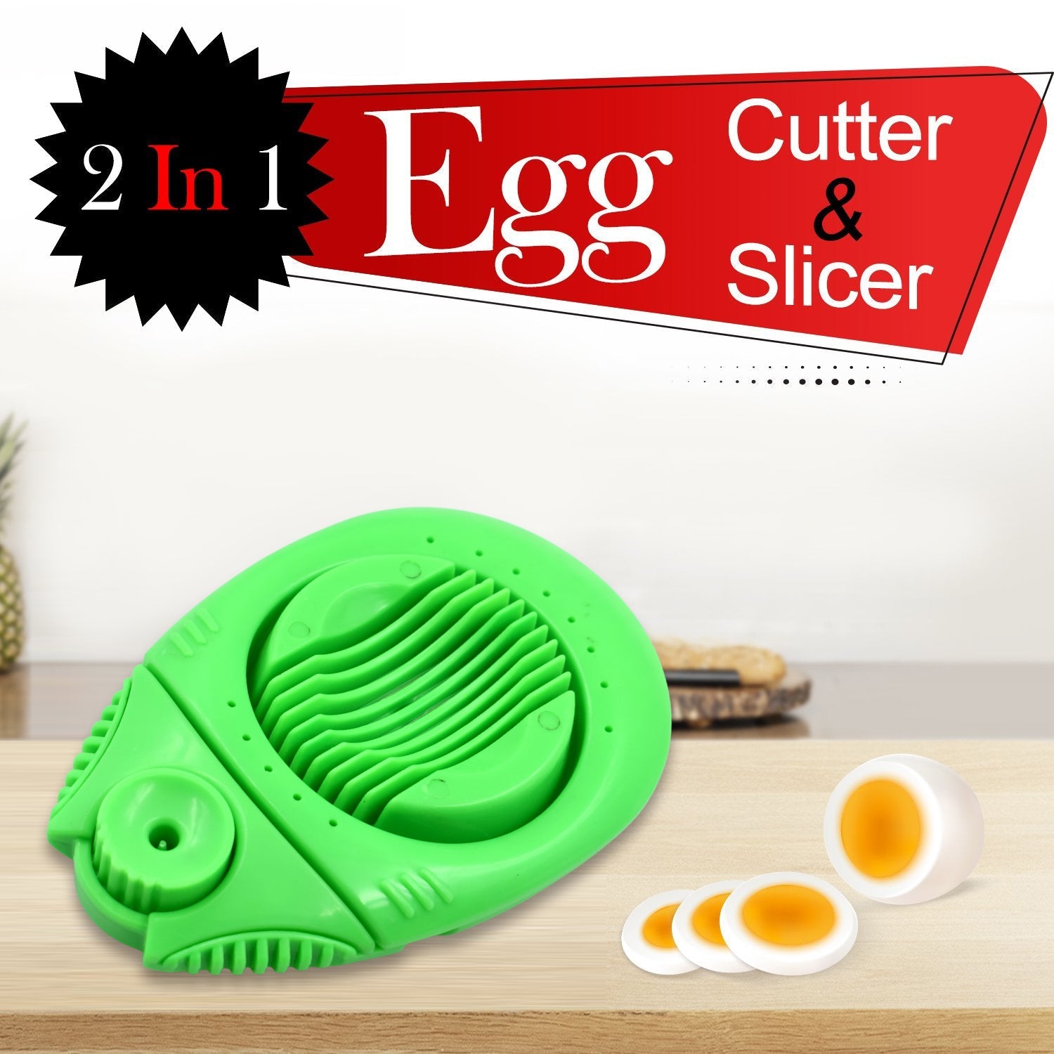 2697 2 in 1 Egg Opener Cutter used in all kinds of household and official places specially, for cutting and slicing of eggs etc. freeshipping - DeoDap 2697 2 in 1 Egg Opener Cutter used in all kinds of household and official places specially, for cutting and slicing of eggs etc. freeshipping - DeoDap